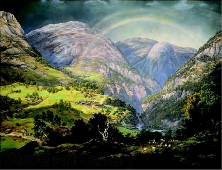 Johan Christian Dahl Stalheim France oil painting art
